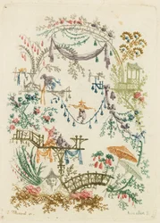 Diseño ornamental de Nouvelle suite de cahiers chinois a l